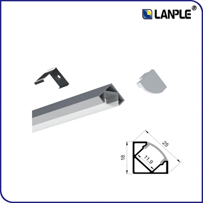 LED lamp with special aluminum groove